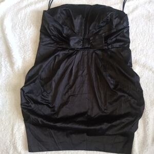 Elegant Black Strapless Dress